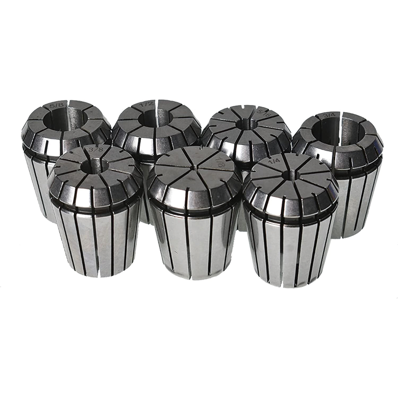 7 pcs ER32 Spring Collet Set, 1/8''-3/4'' Carbon Steel Spring Collet, Lathe Chuck Tool for CNC Engraving Machine Milling Lathe Tool