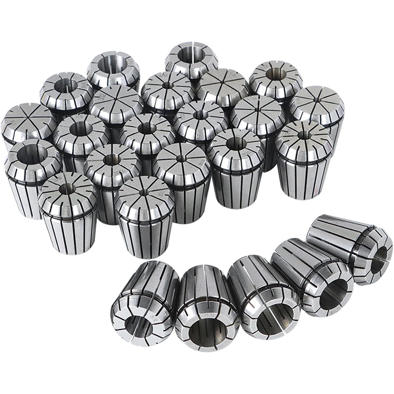 ER32 Collet Chuck Spring Collet Set, 25Pcs CNC Engraving Milling Lathe Chuck Tool, 1/16''-13/16'' TIR Lathe Chuck Tool for CNC Engraving Machine Milling Lathe Tool Drill Press