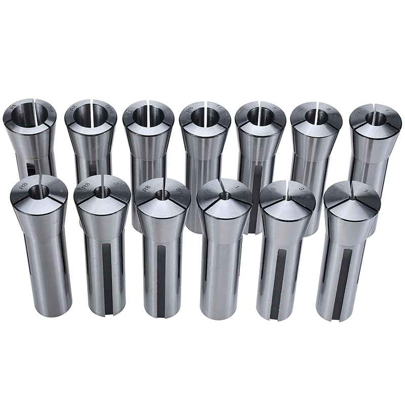 13 pc Precision R8 Collets Set, 1/8" to 7/8" Mill Chuck Holder for Milling Machine Drill Presses Boring Machine Machining Lathe