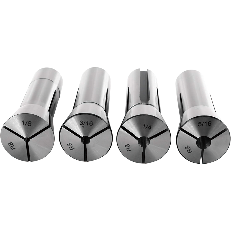 13 Piece Precision R8 Collet Set , Alloy Steel Mill Collet Chuck , for Mill Machine 1/8inch - 7/8inch