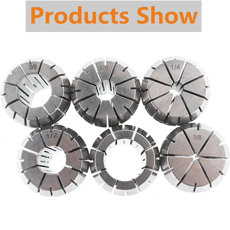 6Pcs ER32 Collet Set,Spring Collet Chuck Set,1/8-3/4 for CNC Milling Lathe Tool and Work-Holding Engraving Machine