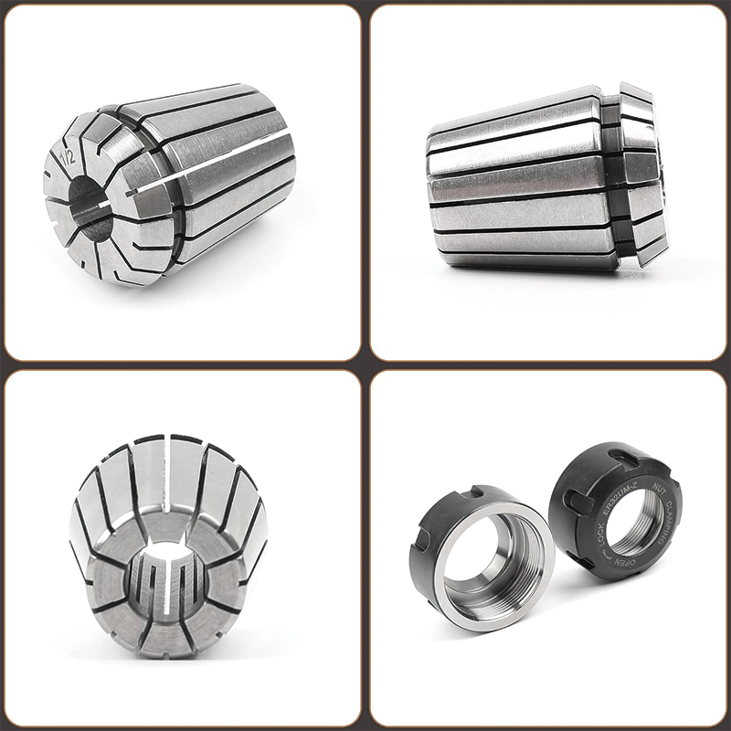 28 Pcs ER32 Spring Collet Set,Clamping Nut Precision Spring Collet Set,for CNC Engraving Machine