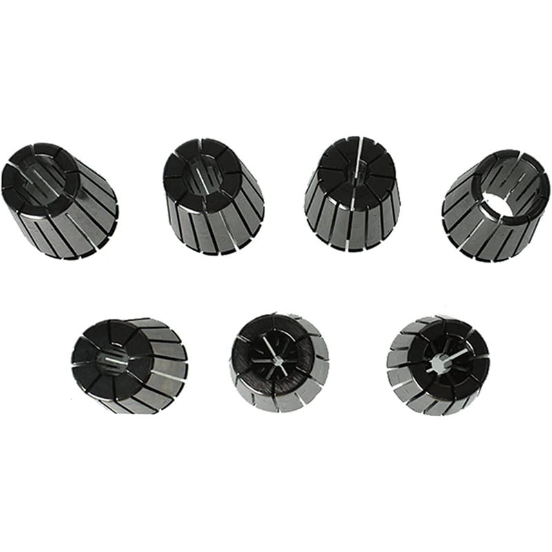 7 pcs ER32 Spring Collet Set, 1/8''-3/4'' Carbon Steel Spring Collet, Lathe Chuck Tool for CNC Engraving Machine Milling Lathe Tool