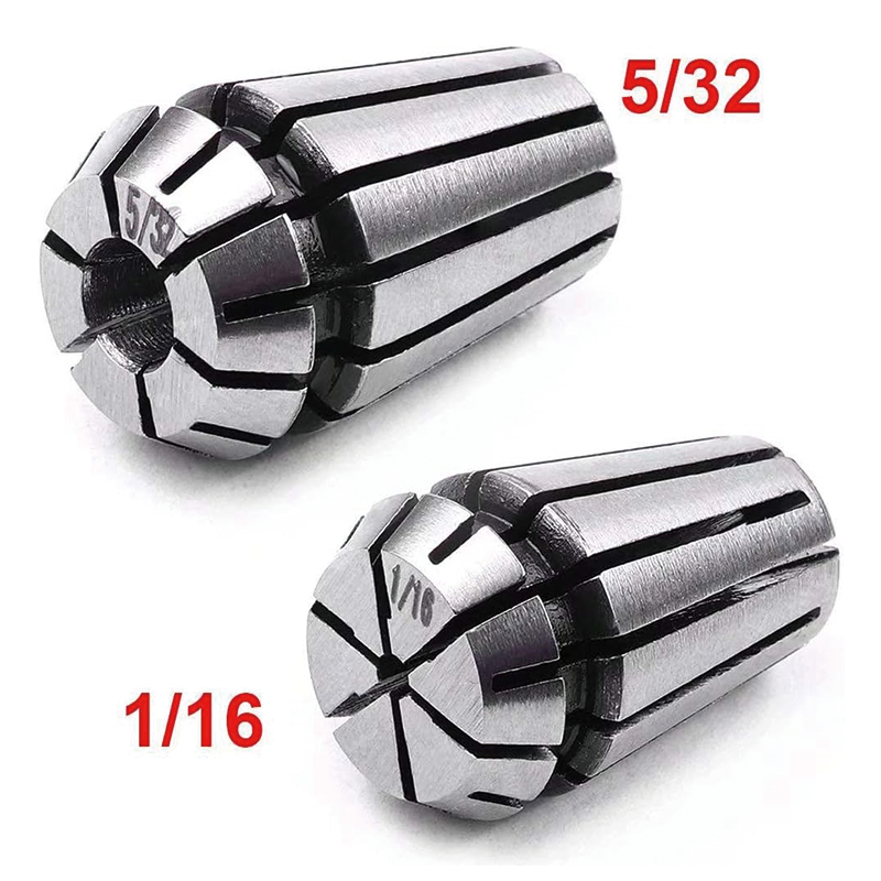 7 Pcs ER11 Spring Collet Set ,1/4 1/8 1/16 3/16 3/32 5/32 7/32 inch for CNC Engraving Machine & Milling Lathe Tools