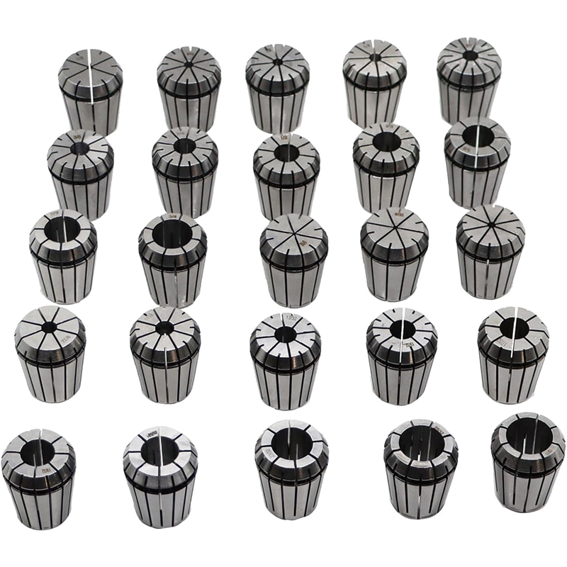 25 Pcs ER32 Spring Collet Chuck Set, 1/32" 1/16"- 13/16" Spring Collet Set with 25 Labeled Storage Boxes, for CNC Engraving Machine Milling Lathe