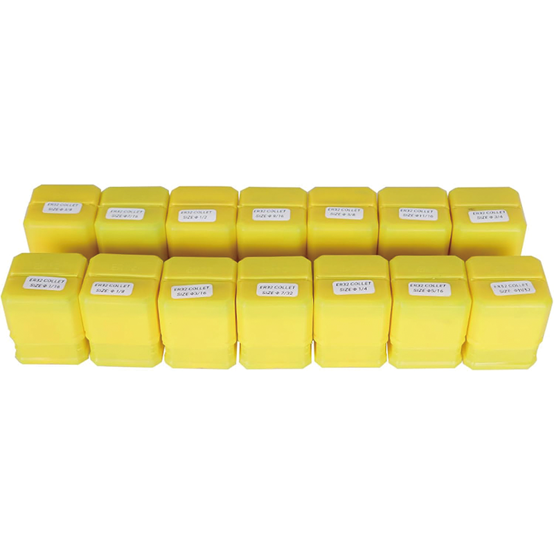 14 PCS ER32 Collet Set , 1/16"-3/4" , Super Accuracy Spring Collet Chuck Set, for CNC Engraving Machine Milling Lathe Tool Drill Press