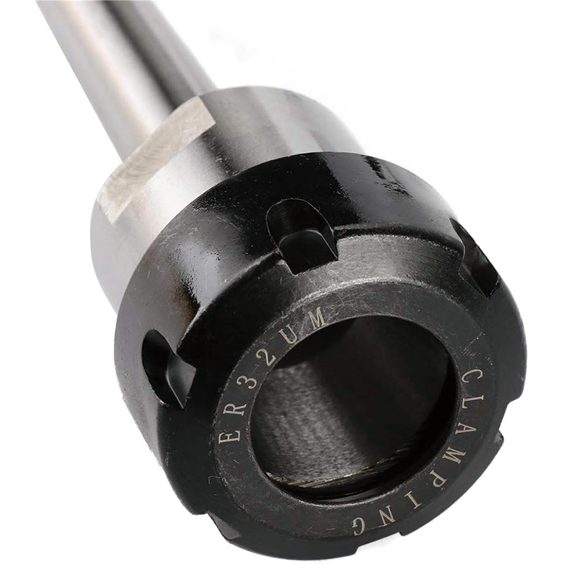 ER32 Collet Set, Lathe Chuck Tool with 11 PCS ER32 Collets, 1PCS MT2 Bridgeport Shank Holder & 1 PCS Wrench