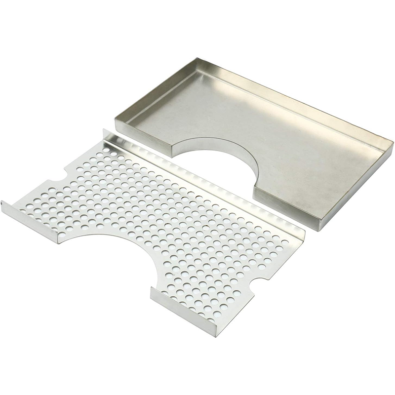 Mount Drip Tray Beer Drip Tray, 12" x 7" Stainless Steel Brewer Drip Tray Surface Mount No Drain Beer Keg Drip Tray for Beverage Dispensers