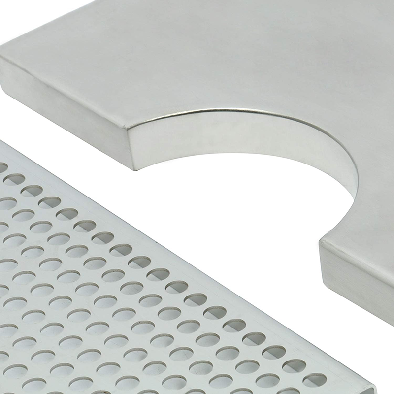 Mount Drip Tray Beer Drip Tray, 12" x 7" Stainless Steel Brewer Drip Tray Surface Mount No Drain Beer Keg Drip Tray for Beverage Dispensers