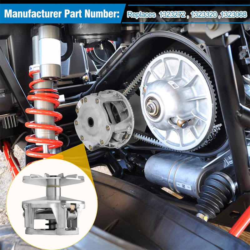 Drive Clutch Primary Drive Clutch Fits for Polaris RZR 1000 2014-2022 D Puller Tool Preset With Counter Weight and Spring