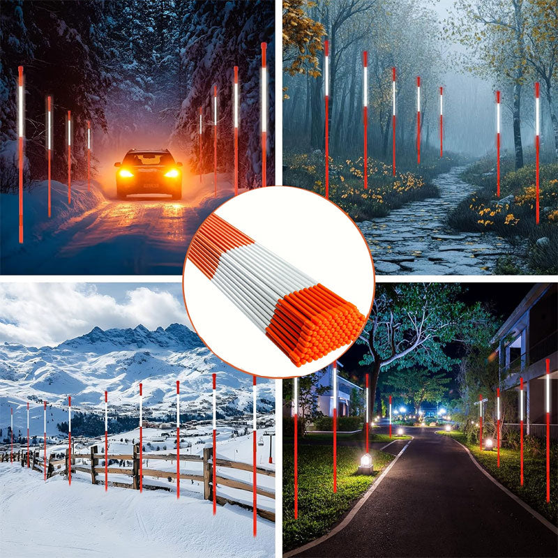 Glass Fiber Reflective Snow Pole, Road Marker, Reflective Sign Pole