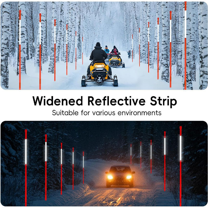 Glass Fiber Reflective Snow Pole, Road Marker, Reflective Sign Pole
