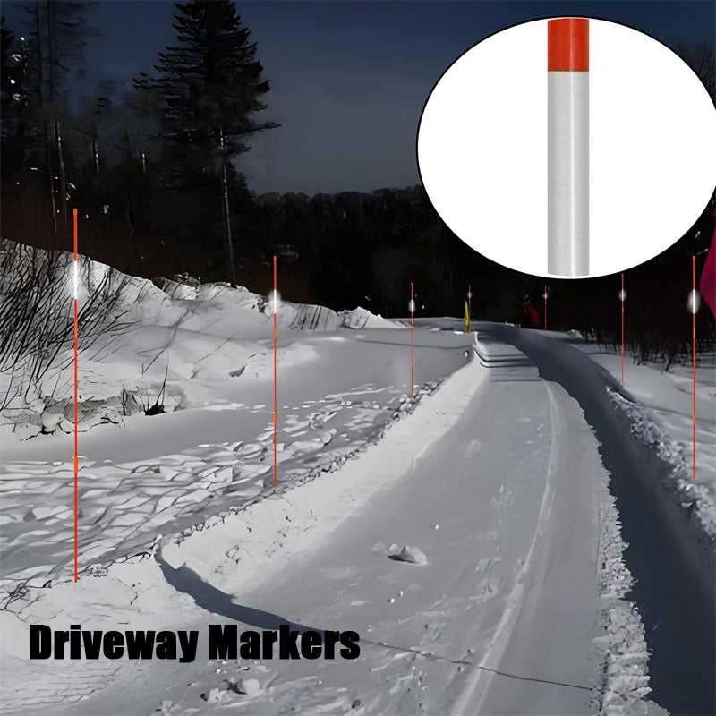 Glass Fiber Reflective Snow Pole, Road Marker, Reflective Sign Pole