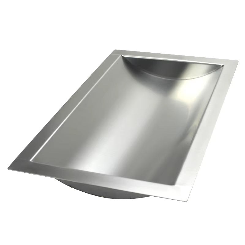 12" x 10" x 1.6" Stainless Cash Register Receipt Slot Money Window Channel Steel Drop-In Deal Tray Bucket Suitable For Hospital Gas Stations Bank