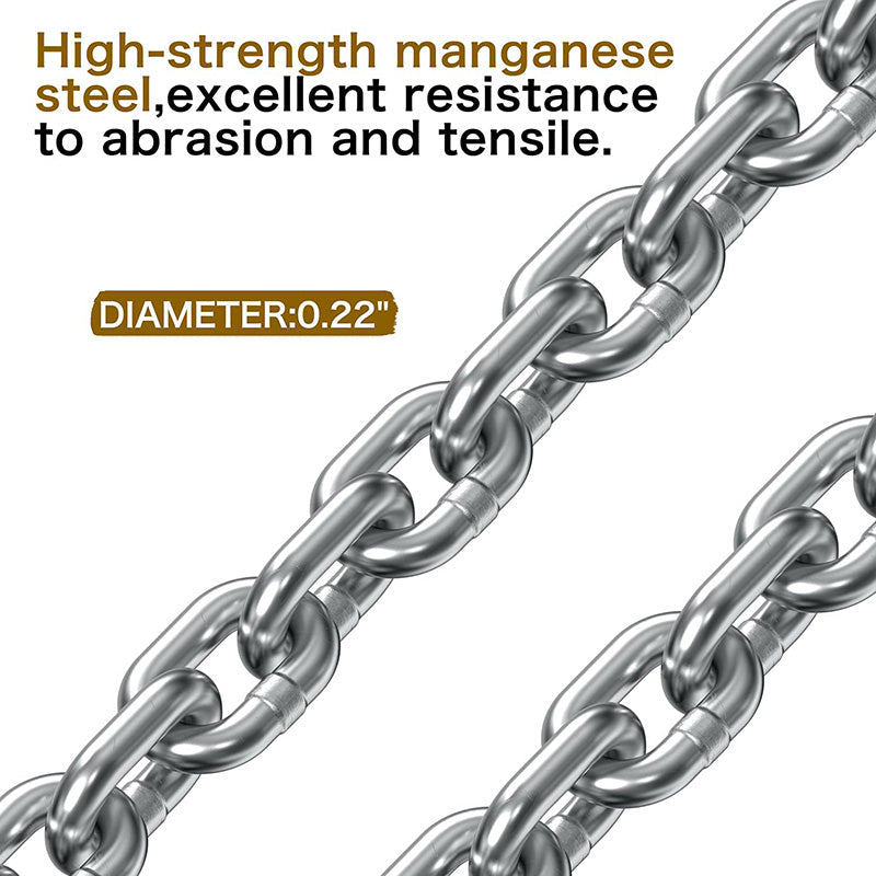 55 Gallon Drum Lift Chain Drum Lifter 2000 lbs Capacity Carbon Steel Hook with Built-in Spring Suitable for Plastic and Metal Drums