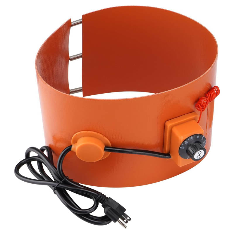 Drum Heating Blanket 5 Gallon Metal Drum Heater 800 Watt 7-3/4 inch Width86-302℉ Adjustable