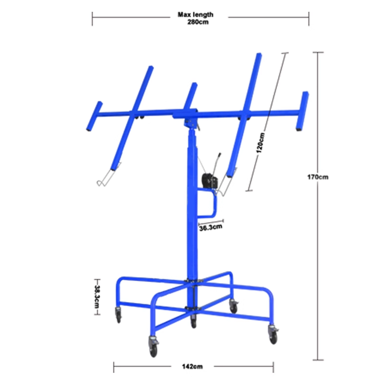 13-Foot Drywall Lift, Can Lift Up To 180 Pounds, Three-Stage Lift Up To 4 Meters
