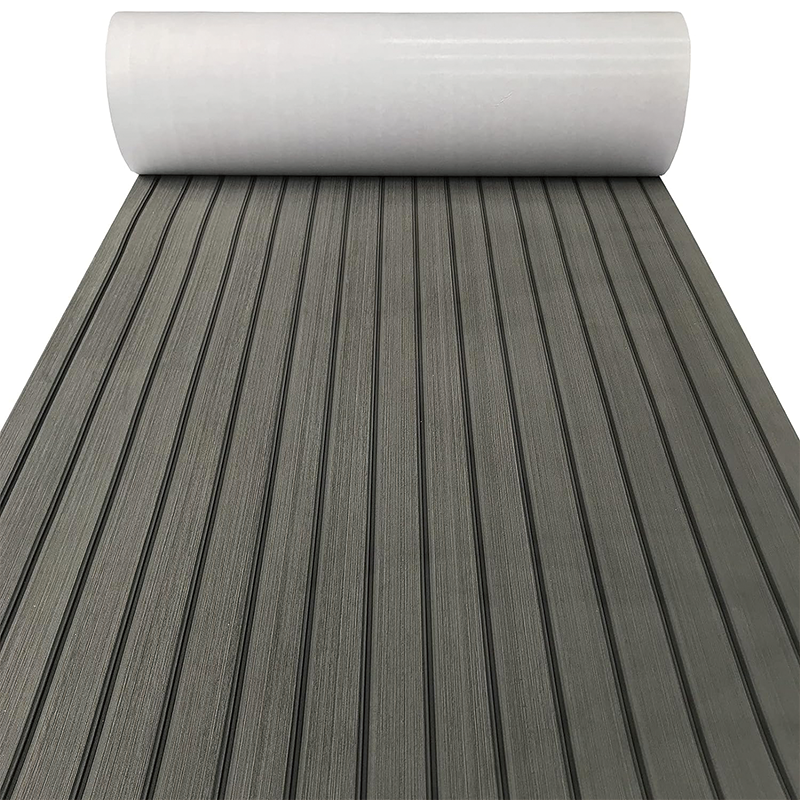 Boat Flooring,EVA Foam Decking Sheet Faux Teak Marine Mat Marine Carpet Cooler Tops,Non-Slip Self-Adhesive Flooring,for Boats, Yacht, Pontoon, Kayak Decking,94.5" x 23.6"
