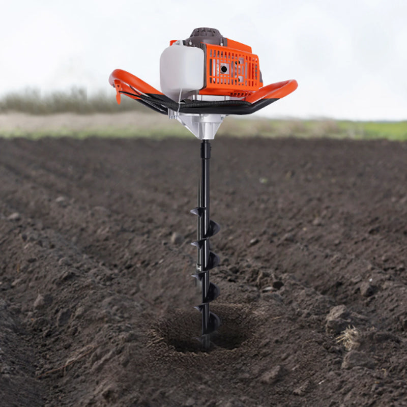 2-Stroke 71Cc Gasoline Earth Auger Borer 2.3kw Post Hole Digger Gas Powered Agricultural Machinery Earth Auger Borer Fence Ground Drill Bits