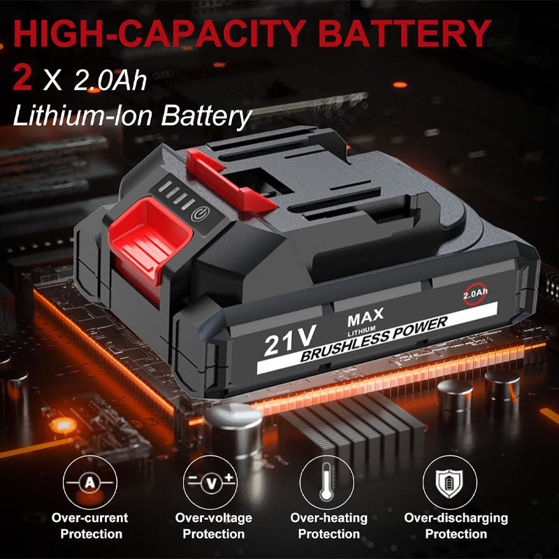 21V 3/8" Cordless Ratchet Wrench Kit, 74 ft. lbs Electric Ratchet, Variable Speed Electric Ratchet, 8 Sockets, 3" Extension Pole