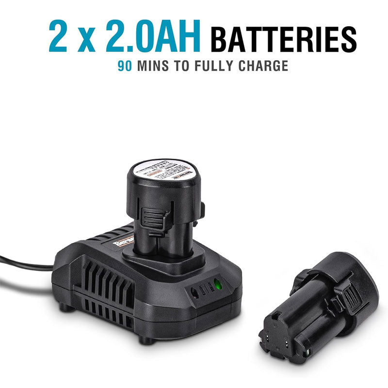 3/8 Inch Cordless Electric Ratchet Wrench Set, 35FT 260RPM 12V Electric Ratchet Tool Kit