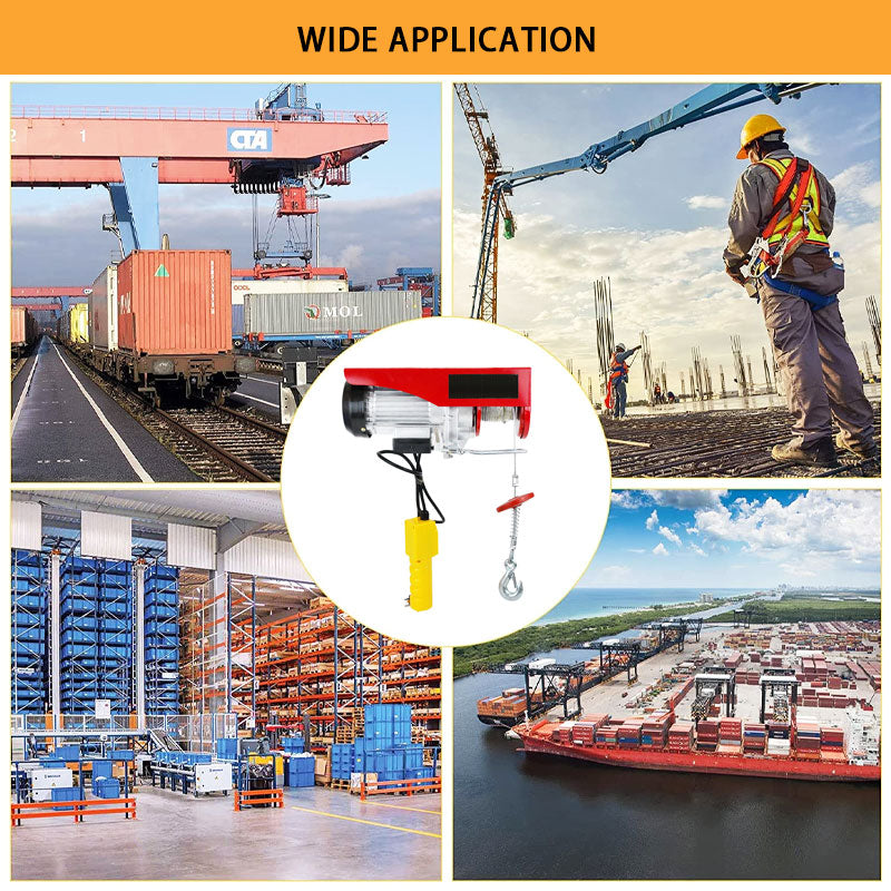 Mini Electric Hoist Household Small Crane, Small Wire Rope Electric Hoist, Suitable For Garage Warehouse Factory