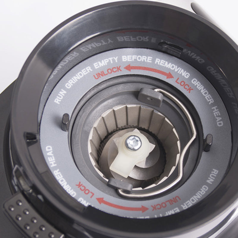 Hand-Pour Italian Grinder Household Coffee Grinder Stainless Steel Bevel Electric Grinder Powder Press 31 Precise Grinding Settings Silver Black