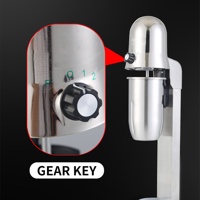 Stainless Steel Milkshake Maker 360W Double Head Classic Milkshake Maker 800ml Cups (Stainless Steel/PC)