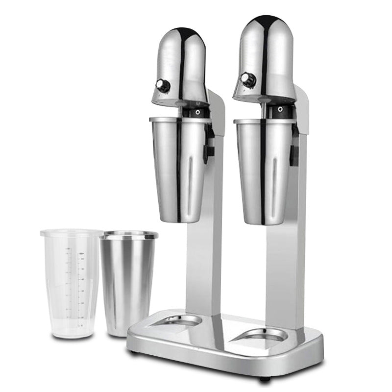 Stainless Steel Milkshake Maker 360W Double Head Classic Milkshake Maker 800ml Cups (Stainless Steel/PC)