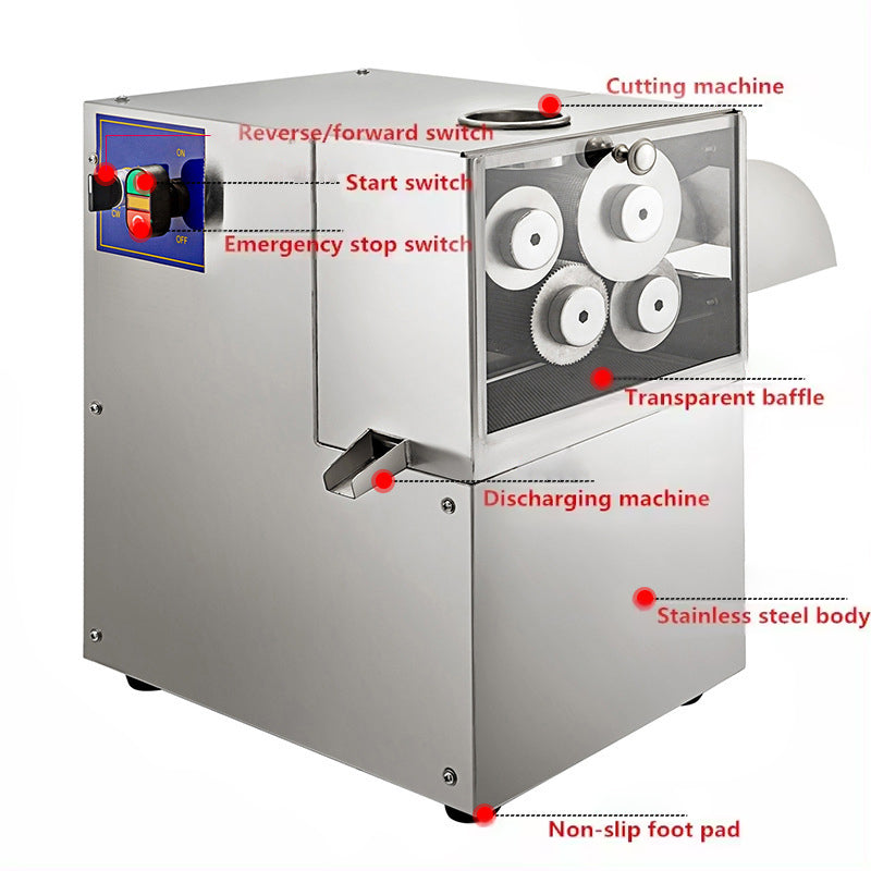 Large Four-Stick Commercial Electric Sugarcane Juicer 250kg/Hour Output Stainless Steel Sugarcane Press