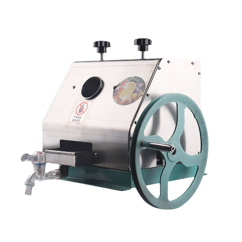 Commercial Small Table Stainless Steel Manual Sugarcane Juicer, Stainless Steel Hand-Cranked Fruit Juicer