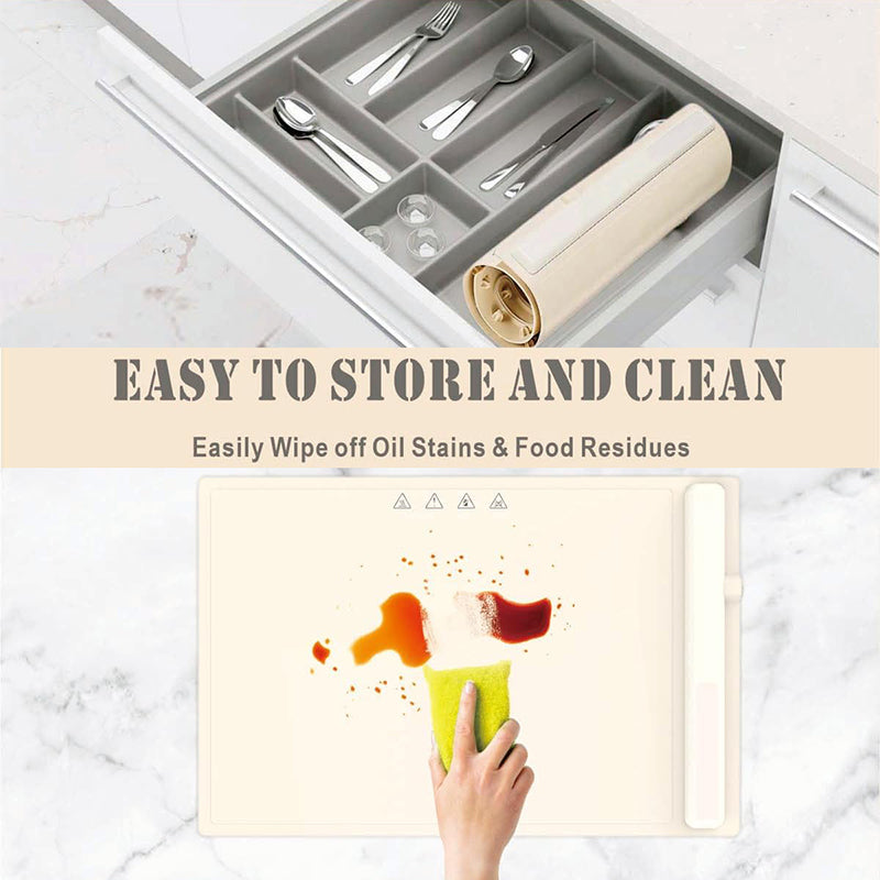 Portable Silicone Food Warmer Heater Mat Electric Warming Tray with Adjustable Temperature Versatile Food Warmer