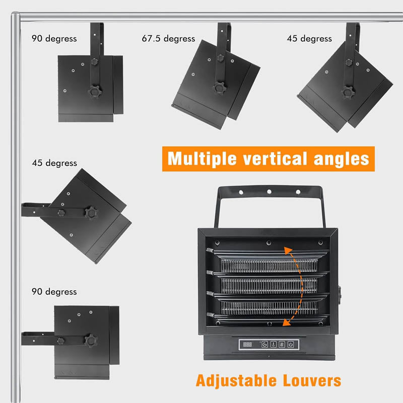 8500W Electric Garage Heater 240v with Remote Control 8-Hour Timer Ideal for Workshop ETL Listed