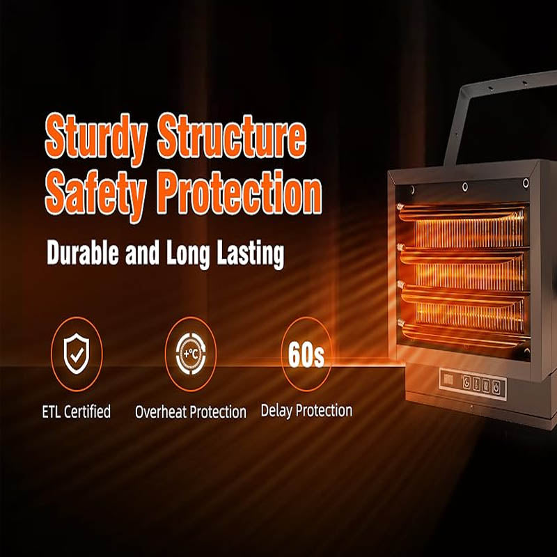 8500W Electric Garage Heater 240v with Remote Control 8-Hour Timer Ideal for Workshop ETL Listed