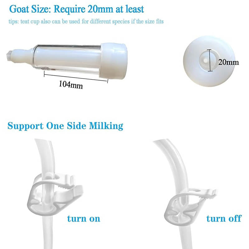 3L Electric Milking Machine 304 Stainless Steel Bucket with Speed Adjustable Pulsating Pump Check Valve & Clean Brush