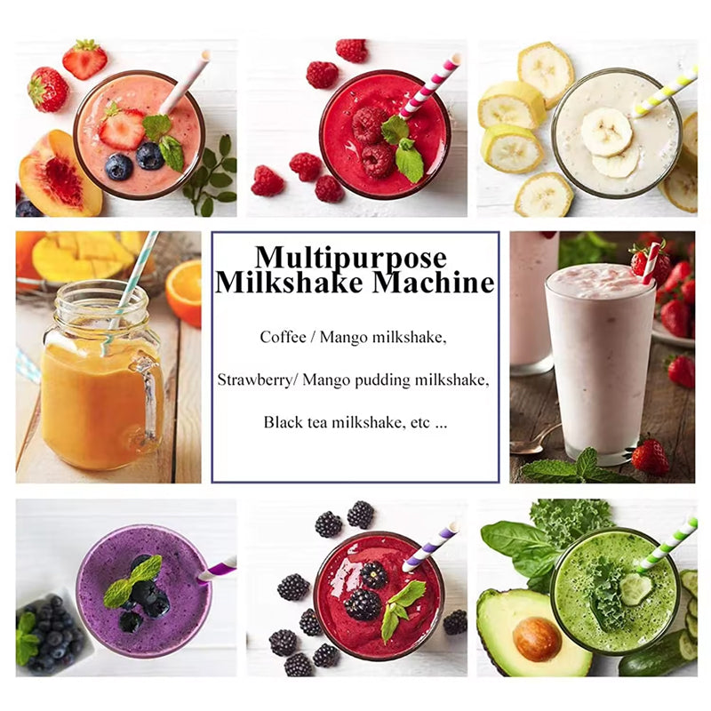 Stainless Steel Single Head Commercial Milk Shake Maker Mixer 180W Electric Milkshake Machine With 750ml Cup