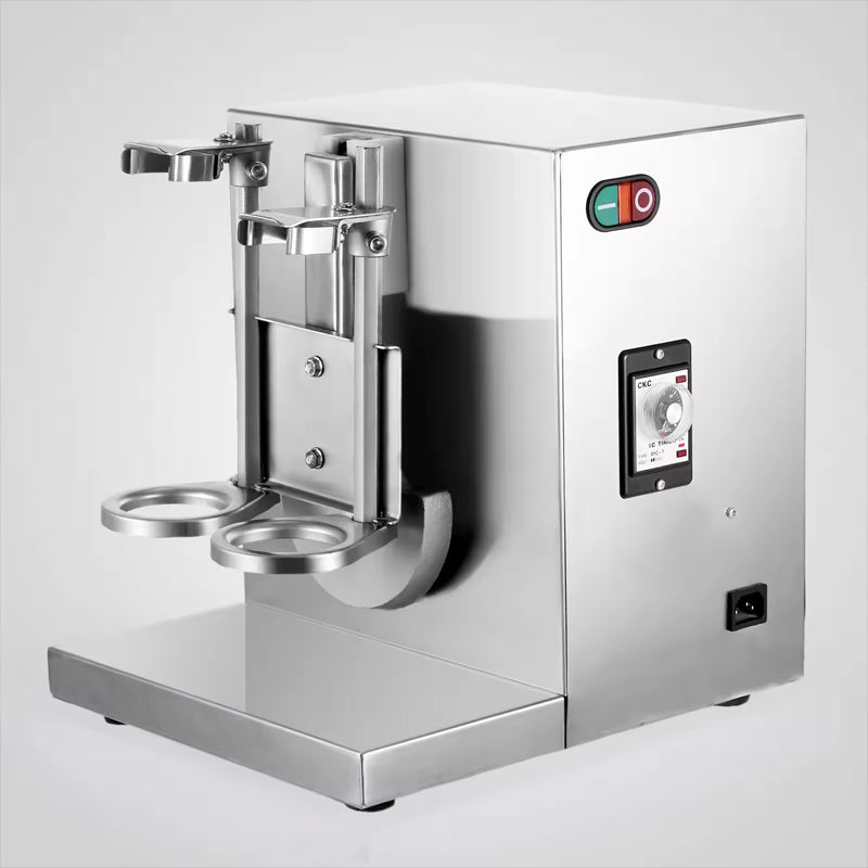 High Quality Two Cups Bottle Shaking Machine Milkshake Machine 2 In 1 Shaker 400r Per Minute Stainless Steel Commercial Bubble Shake