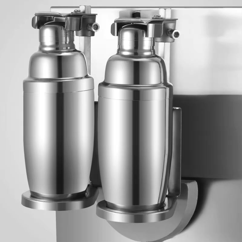 High Quality Two Cups Bottle Shaking Machine Milkshake Machine 2 In 1 Shaker 400r Per Minute Stainless Steel Commercial Bubble Shake