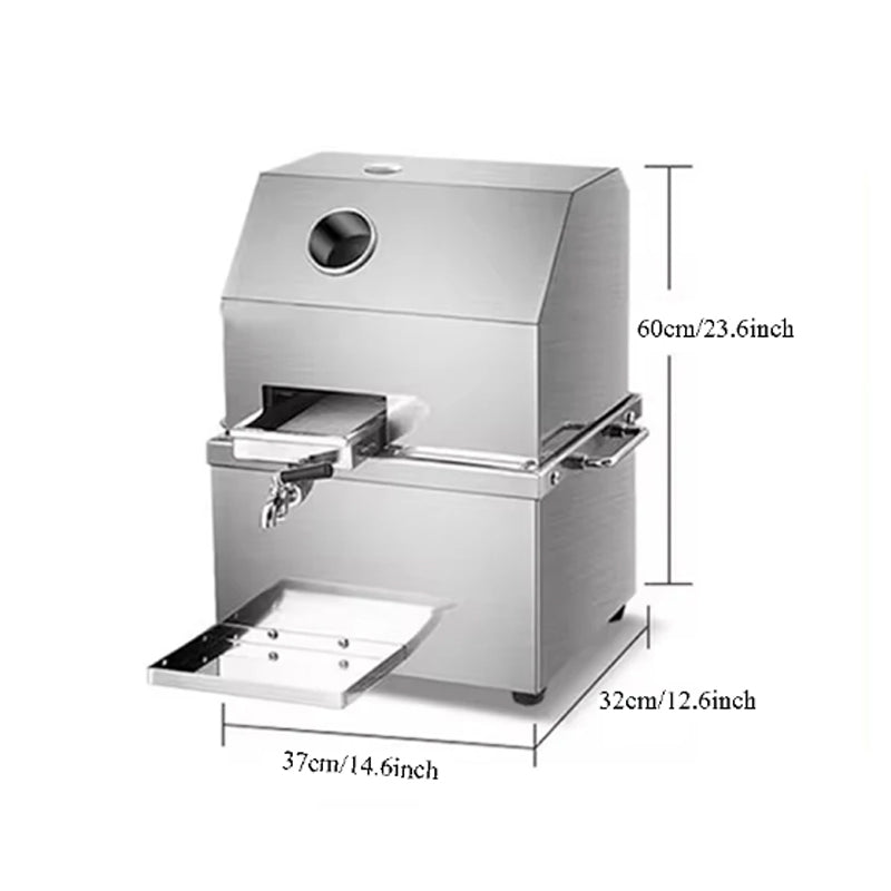 Commercial Beverage Press, Stainless Steel Fully Automatic Electric Small Sugarcane Machine, Vertical Tabletop Juicer