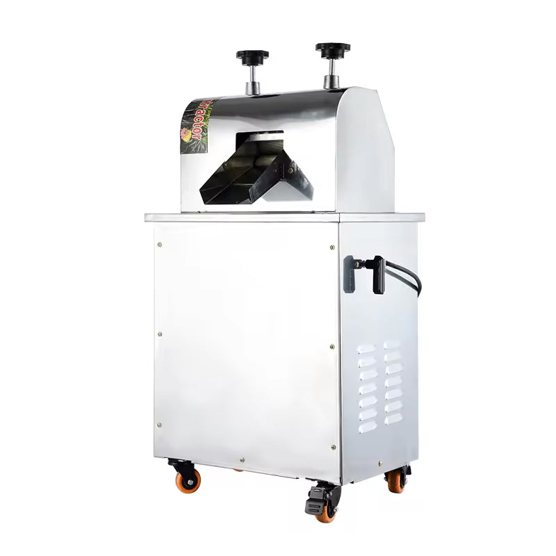 Stainless Steel Portable Sugarcane Juicer, Split Chassis, Vertical 750W Manual Electric Sugarcane Juicer