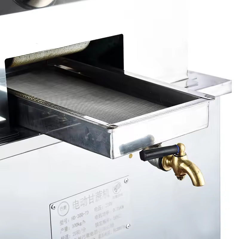 Stainless Steel Portable Sugarcane Juicer, Split Chassis, Vertical 750W Manual Electric Sugarcane Juicer