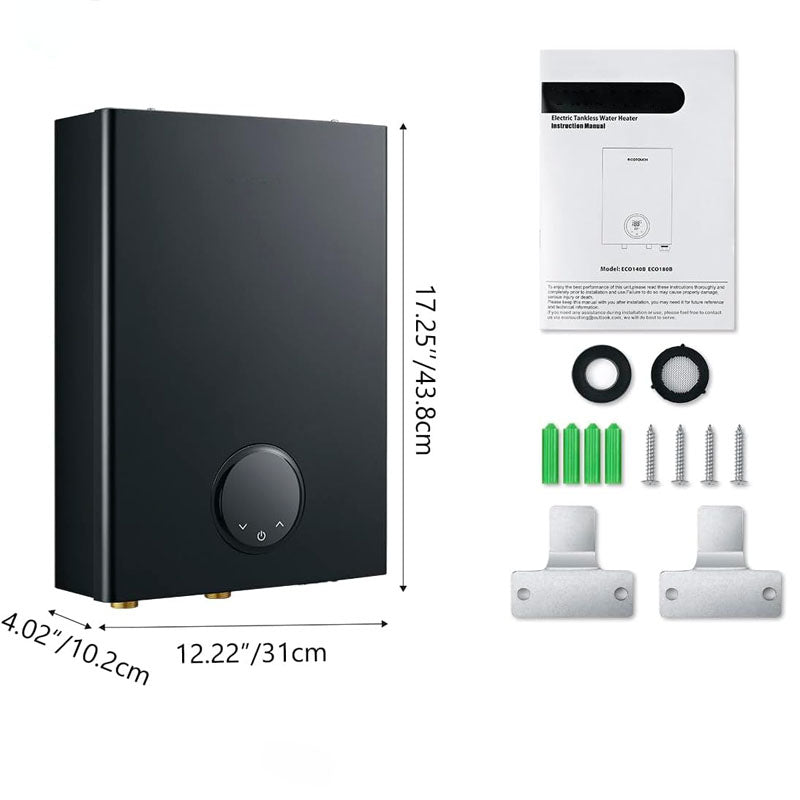 Tankless Hot Water Heater 18kw Digital Temperature Display & Easy Installation & 24-Hour Water Supply