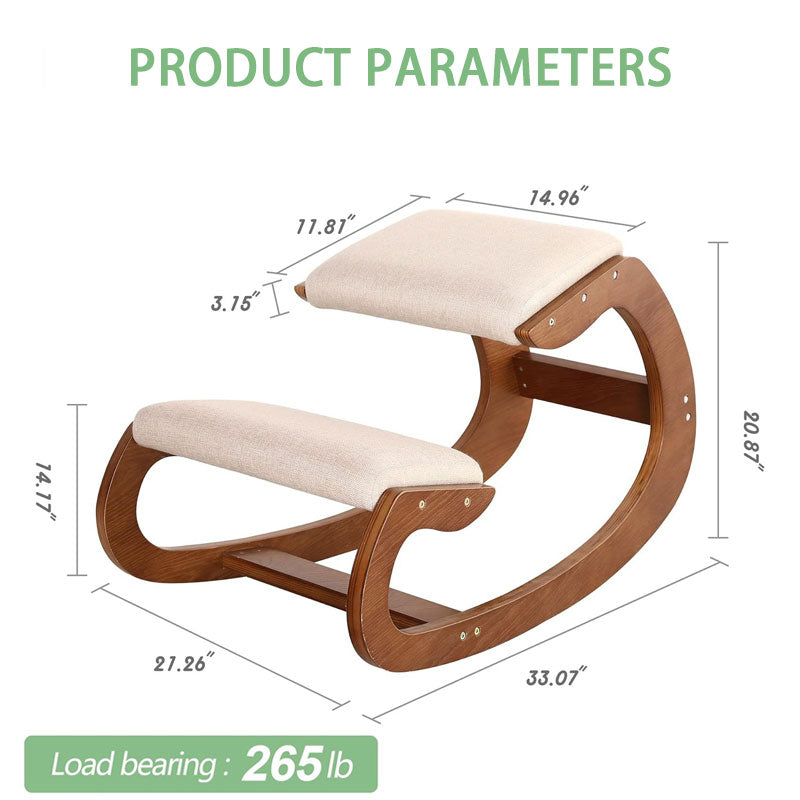 Correction Sitting Chair, Anti-Hunchback For Students And Children, Kneeling Chair Correction Kneeling Chair, Ergonomic Solid Wood Kneeling Chair