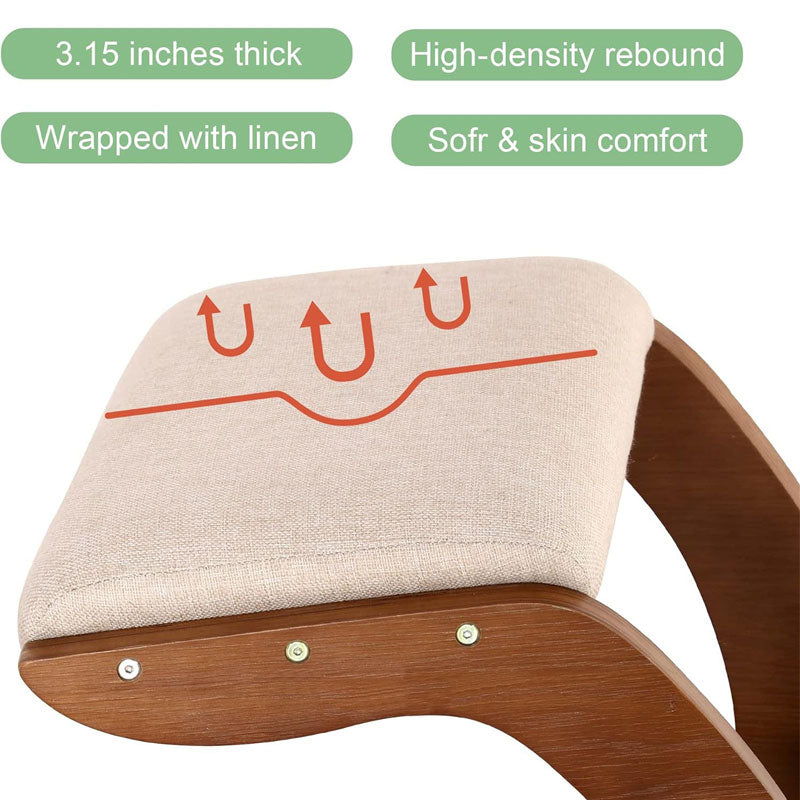 Correction Sitting Chair, Anti-Hunchback For Students And Children, Kneeling Chair Correction Kneeling Chair, Ergonomic Solid Wood Kneeling Chair