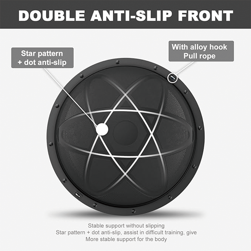 Half Balance Ball,Yoga Ball Balance Trainer for Core Stability,Yoga Balance Ball Anti Slip Surface with Foot Pump For Strength Exercise Physical Therapy & Gym