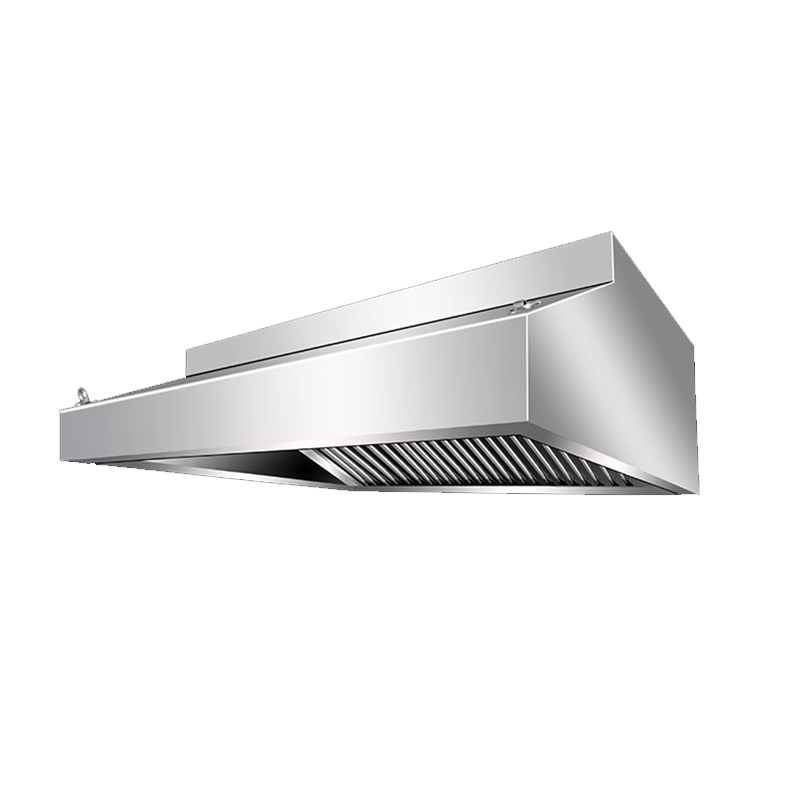 Exhaust Hood Commercial Range Hood Thickened Stainless Steel Exhaust Hood Large Suction Fan Canteen Restaurant Kitchen Dedicated