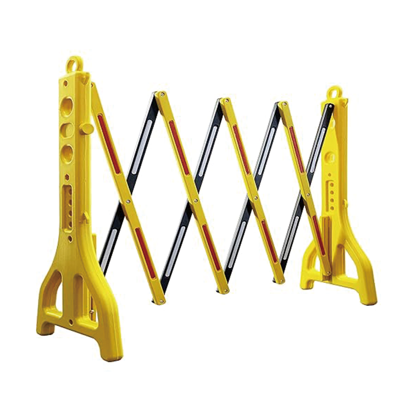 Expandable Mobile Barricade,Portable Water Filled Expanding Safety Barrier Gate Outdoor Plastic Retractable Traffic Fence Flexible Crowd Control Barriers Guard,Extensible to 8.2FT