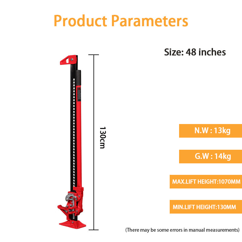 Farmer Top, Manual Buggy Rescue Jack, Monkey Climbing Pole Front Bar Retainer Monkey Climbing Pole Off-Road Jack