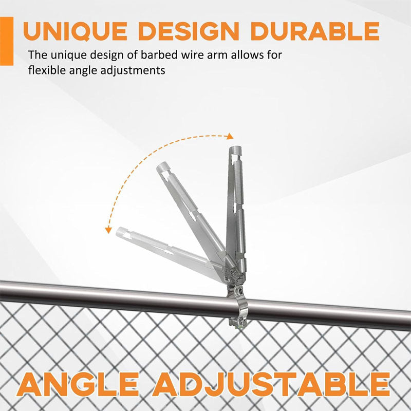 Steel Wire Mesh Arm Guardrail, Bracket Barbed Wire Mesh Installation Bracket Support Arm