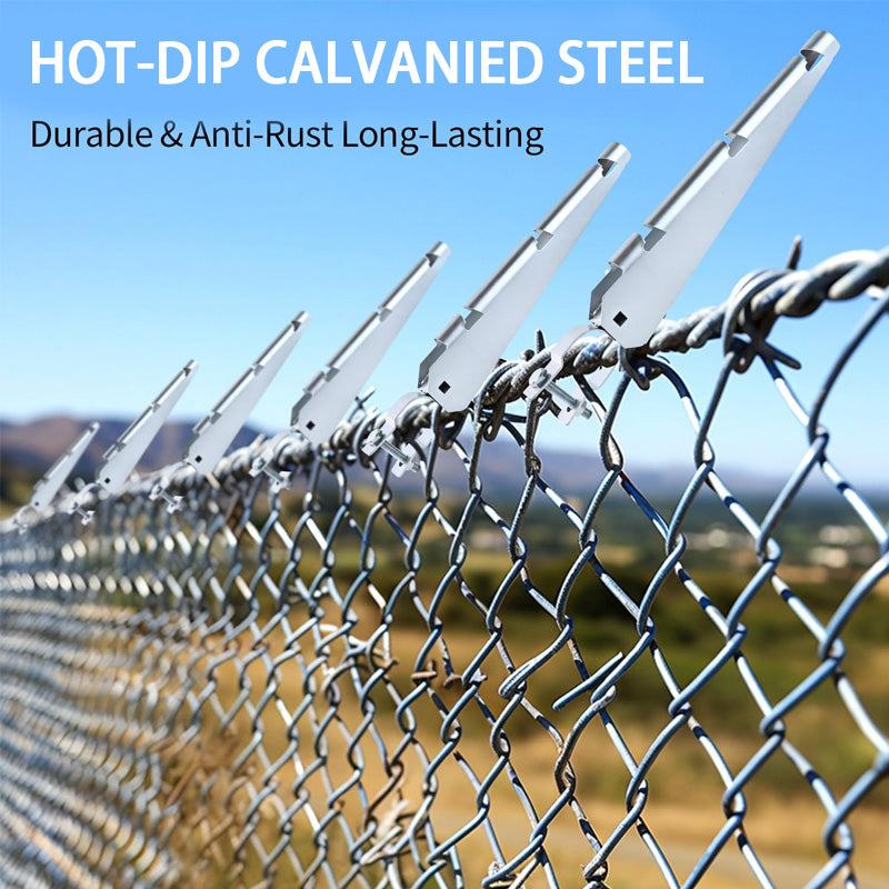 Barbed Wire Arm Extensions, Barbed Wire Arm Extensions, For Chain Link Fence (7 Pcs)